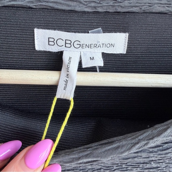 BCBGenoration Crepe Grey Mini Skirt Size M - Picture 8 of 8